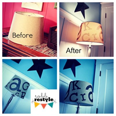 DIY Letter Lamp Shade