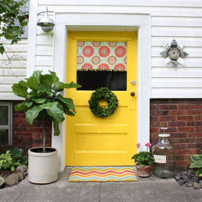 Another Happy Door Makeover with Front Door Paint