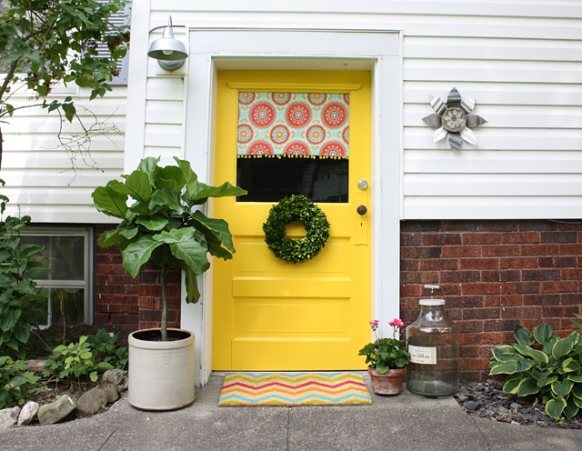 front door paint happy yellow