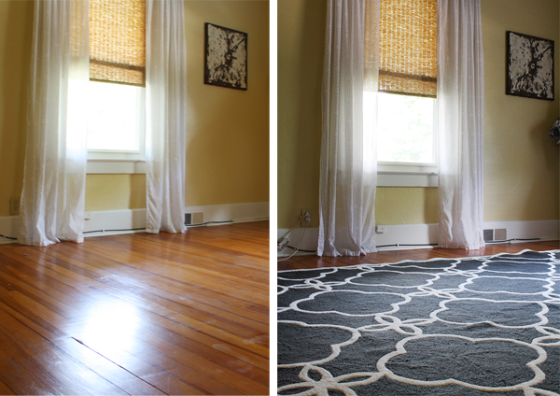 area rugs and hardwood floors by Robb Restyle