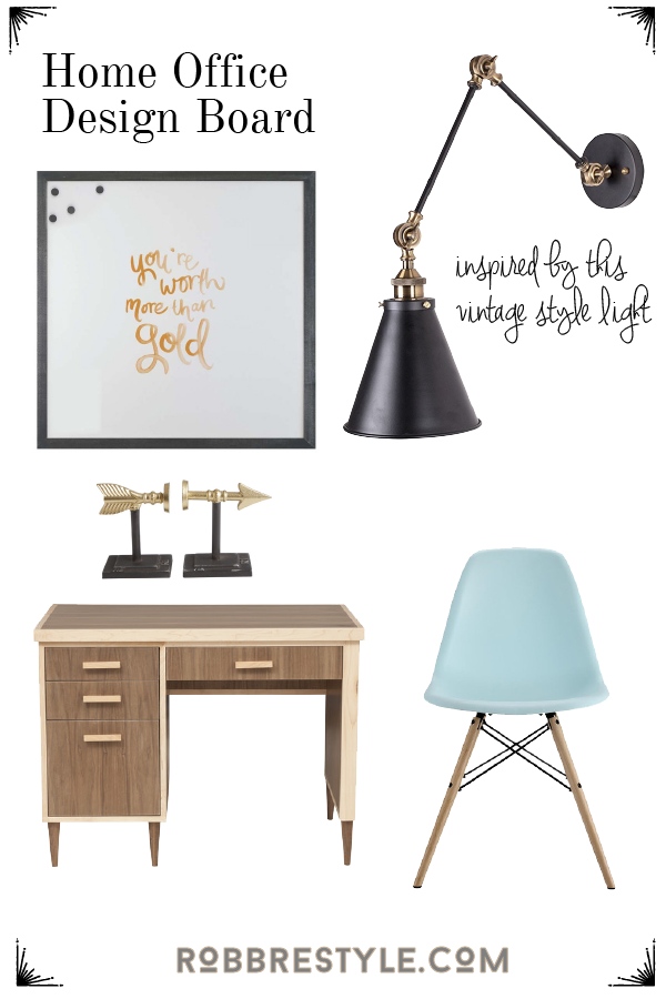 Vintage Style Light Under $50 with Design Inspiration by RobbRestyle.com