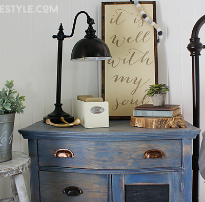 DIY Color Stain Project: Bedroom Sideboard