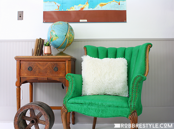 DIY Chair Makeover: A no-fuss way to paint fabric.