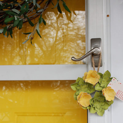 Easy DIY Paper Flower May Day Wreath