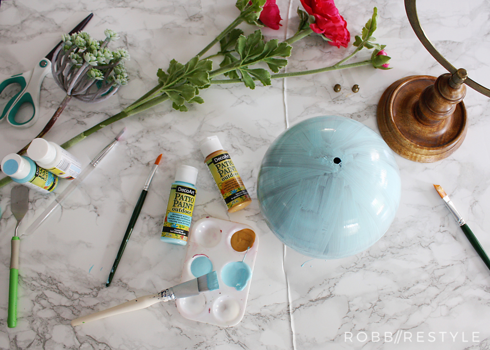 DIY Flower Garden Globe Patio Project