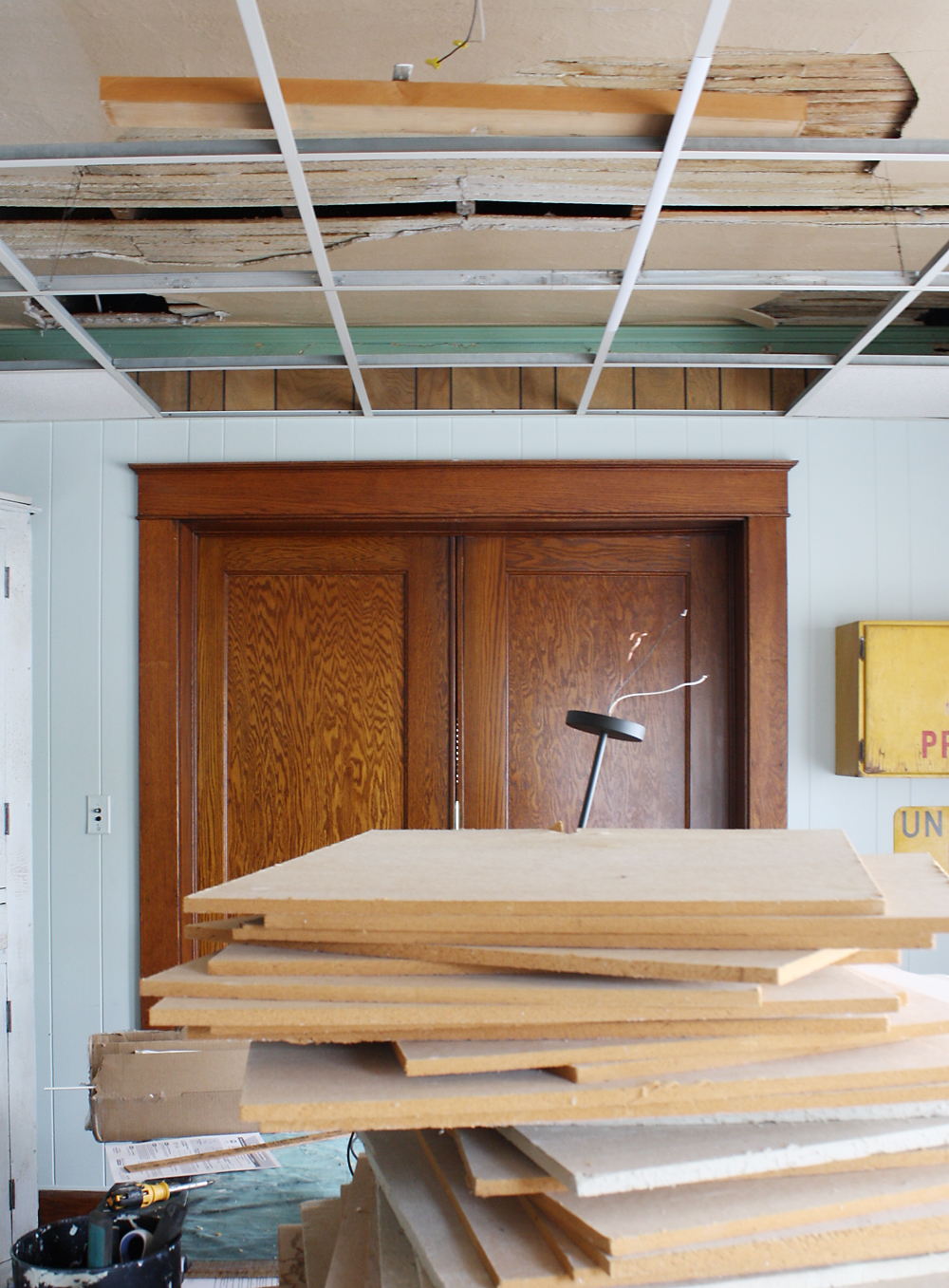 How To Easily Update An Ugly Drop Ceiling