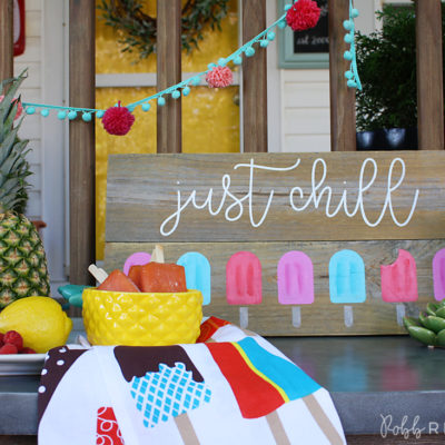 DIY Ice Pop Sign