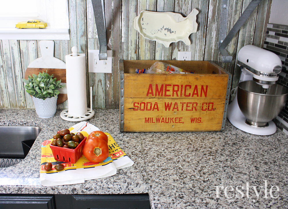 vintage water crate