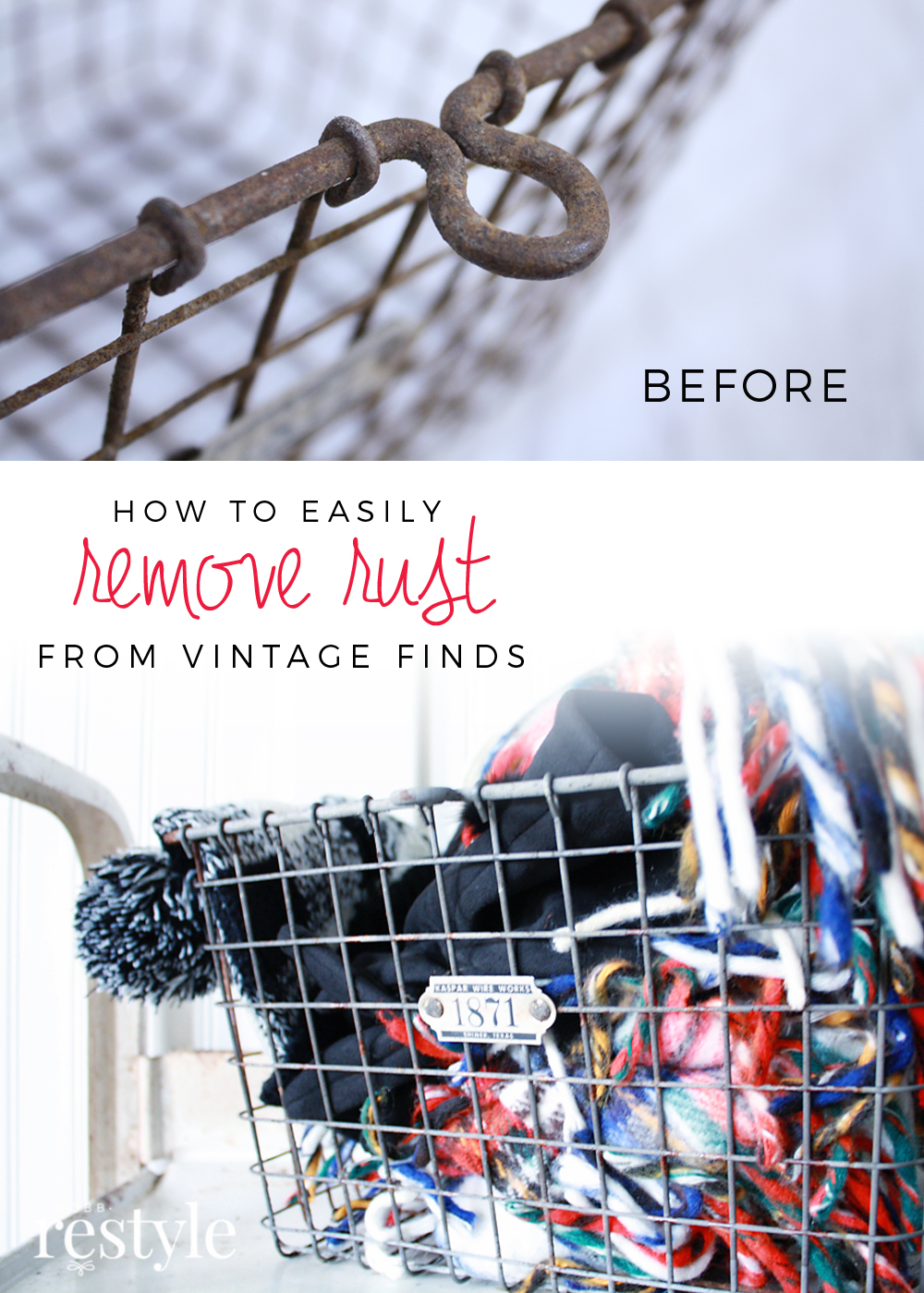 How to easily remove rust from your vintage finds.