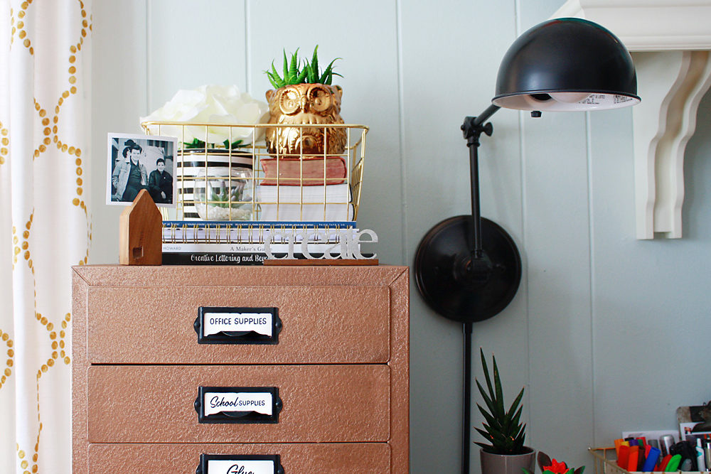 Vintage File Cabinet Makeover