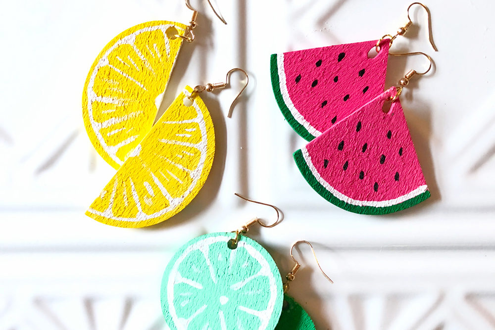 DIY Summer Style Fruit Slice Earrings