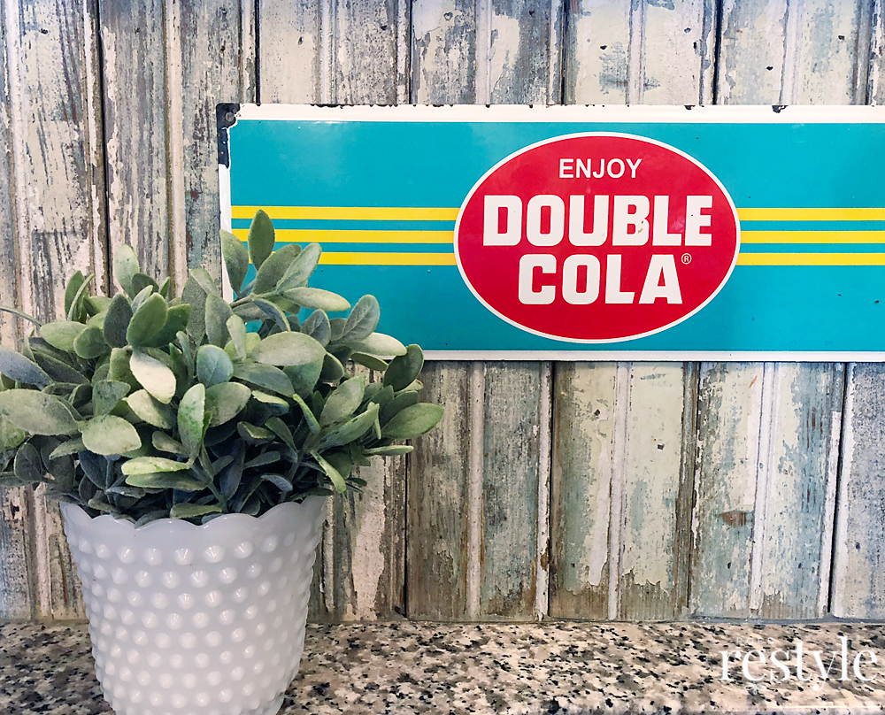 Vintage Double Cola Sign