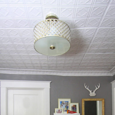 Another Easy Way to Hide Your Ugly Drop Ceiling