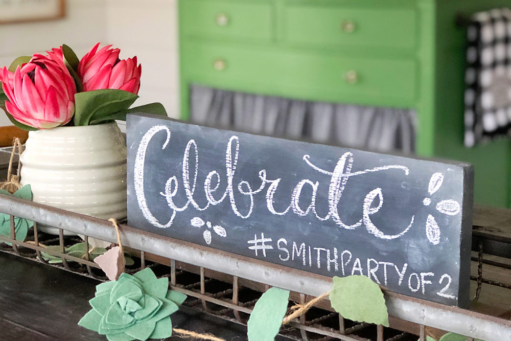 DIY Celebration Chalkboard Idea