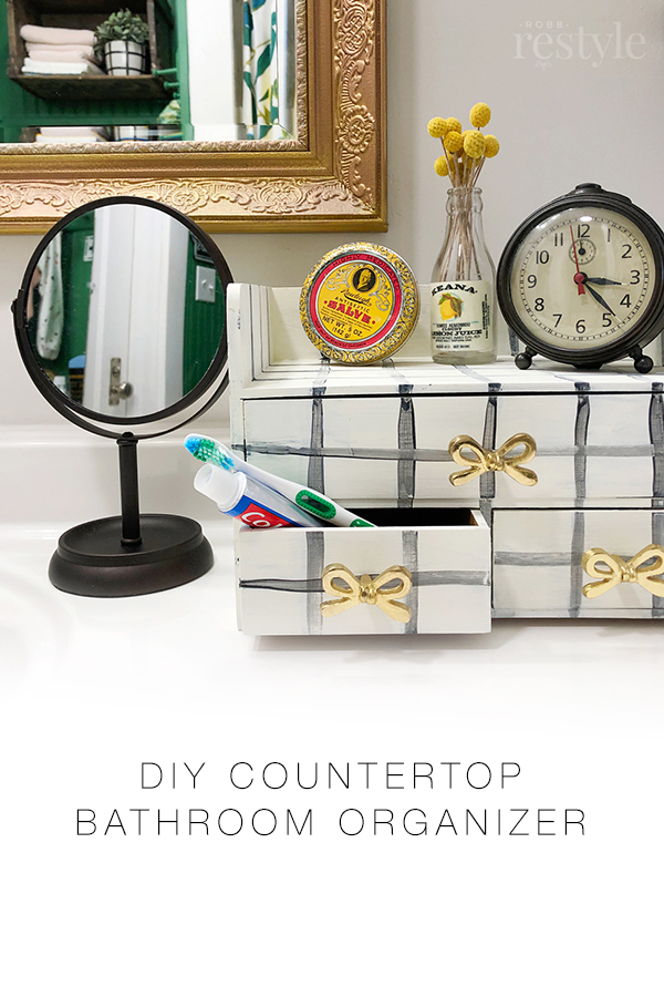 DIY Countertop Bathroom Organizer | DIY + Crafts